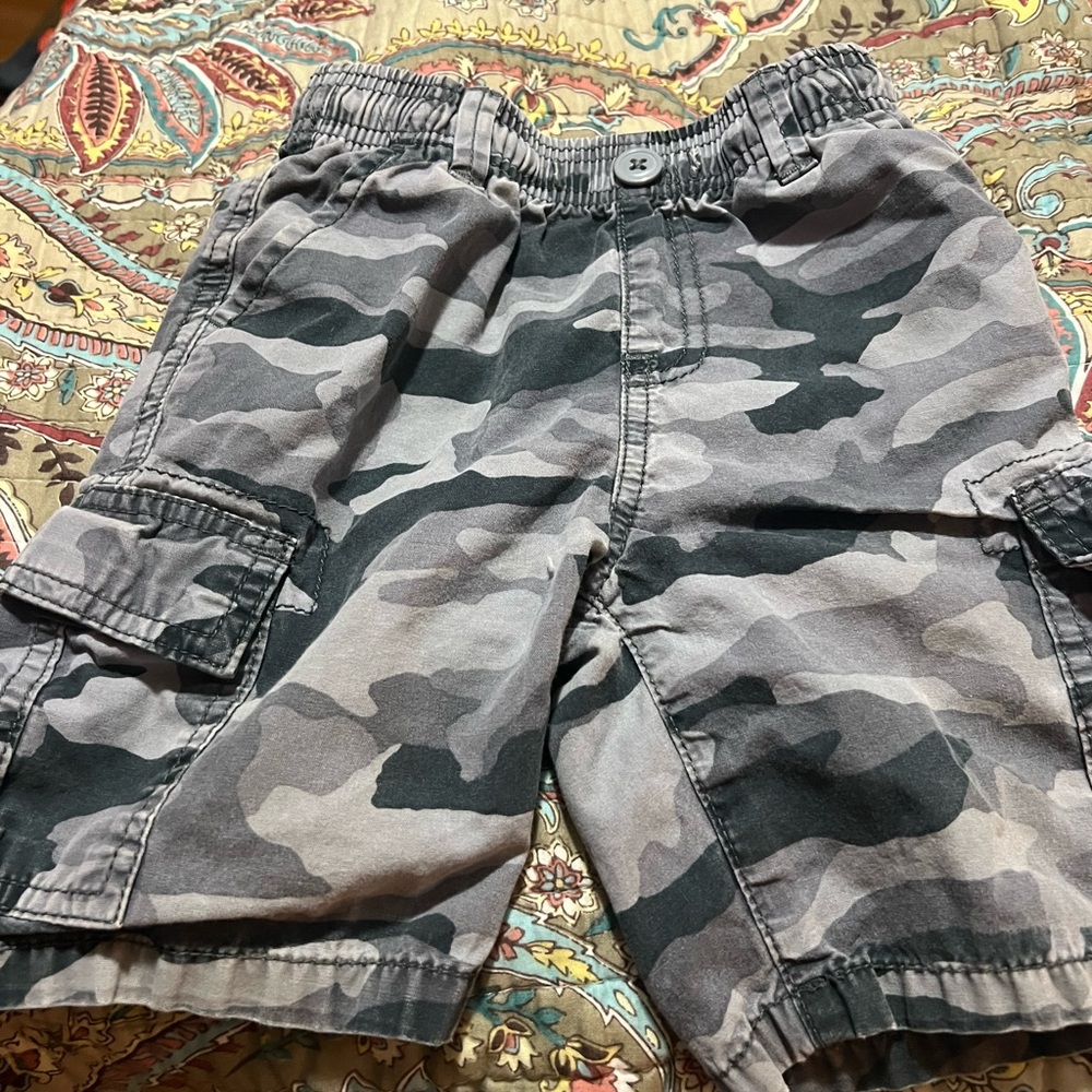 The Children's Place Gray Camo Cargo Shorts